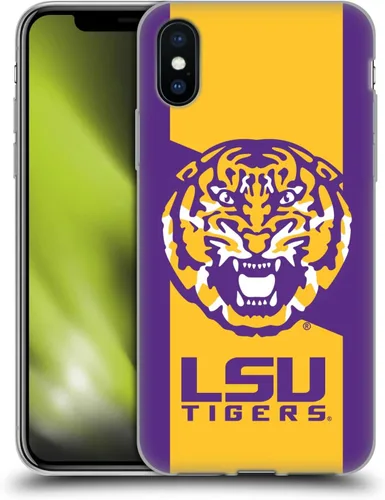 Vista 236 de Head Case Designs Funda de gel suave con licencia oficial de la Universidad Estatal de Louisiana LSU Camou compatible con Apple iPhone 7 Plus/iPhone