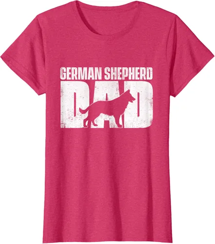 Vista 7 de Camiseta de pastor alemán para el día del padre del dueño de perros caninos, Negro