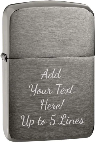 Vista 6 de Zippo Encendedor - Mensaje personalizado grabado personalizado para 1935 réplica original Zippo Lighter 1935 No/slash