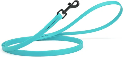 Vista 18 de Dogline Biothane - Correa impermeable para perro, tejido de nailon con revestimiento fuerte, con herrajes negros, a prueba de olores, fácil
