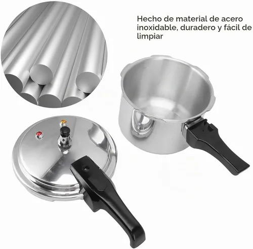 Vista 2 de Olla a presión de aleación de aluminio 3L - Mini olla a presión para estufa de gas