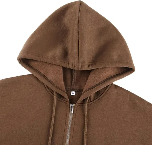 Vista 7 de COOLMONAR Sudadera con capucha Y2K para mujer, con cremallera, de gran tamaño, con estampado de ángel, abrigo con capucha Harajuku con cremallera