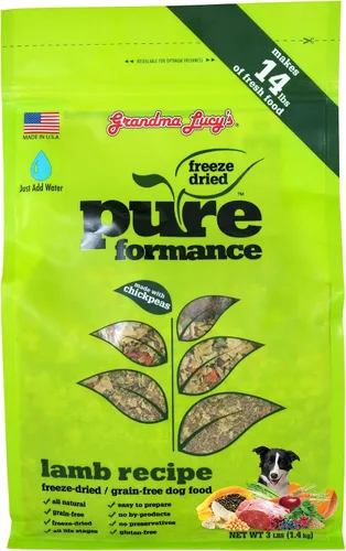 Vista 12 de GrandmaLucy Pureformance - Receta de pollo liofilizada sin granos para perros, 1 libras