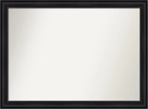 Vista 422 de Amanti Art Espejo personalizado, espejo de baño negro Astor, espejo de pared o espejo de tocador de baño sobre el fregadero (25 x 25 pulgadas)