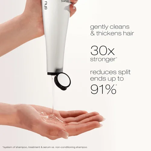 Vista 3 de shu uemura art of hair Izumi Tonic Strengthening & Thickening Rice Water Shampoo - Hydrates and Repairs Damaged Hair, Smooths and Adds Shine, With