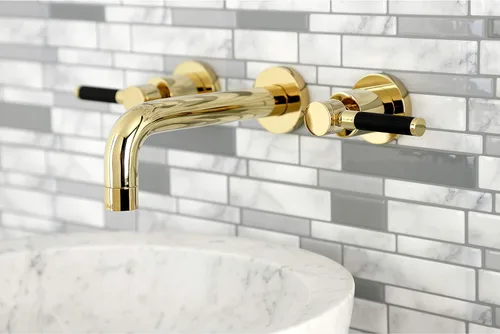 Vista 8 de Kingston Brass KS8122DKL Kaiser - Grifo de baño (latón pulido)