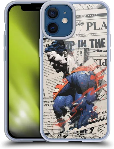 Vista 16 de Head Case Designs Officially Licensed Superman DC Comics Collage 80th Anniversary Gel Case [Military Grade Protection] Compatible with Apple iPhone