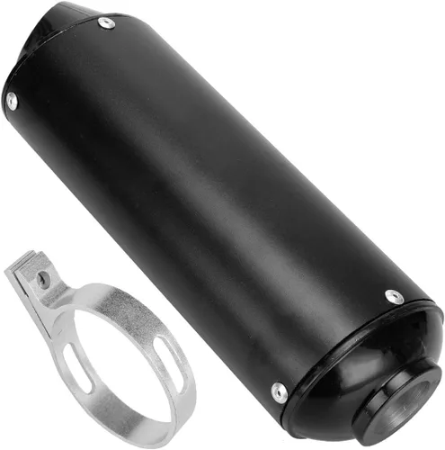 Vista 2 de FVRITO Silenciador de escape de 28 mm 1.1 pulg. y abrazadera con junta para 50 cc 110 125 cc Coolster Sport-B Taotao Chinese Dirt Pit Bike Venom ATV