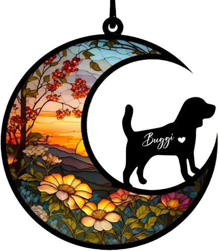 Vista 61 de Atrapasoles conmemorativos personalizados para perros Akita, nombre de perro personalizado, adorno de pérdida de perro, regalo para amantes