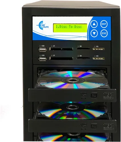 Vista 6 de EZ DUPE 1 a 1 Media Mirror Plus Duplicador - Flash (SD/CF/MS/MMC/USB) y disco (Blu-Ray/DVD/CD) a 1 medio/1 copia de disco copiadora multimedia