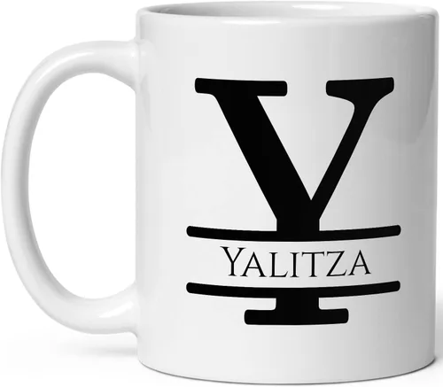 Vista 22 de Taza de café personalizada con monograma, letra inicial A personalizada para mujeres, hombres, niñas, niños, papás, mamás amigos, taza de café