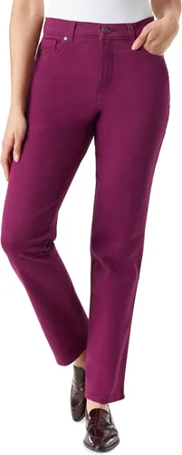 Vista 61 de Gloria Vanderbilt - Pantalones de mezclilla Amanda clásicos de tiro alto y pierna cónica petite para mujer Begonia Bloom