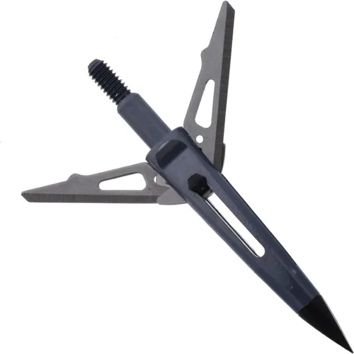 Vista 4 de New Archery Products Killzone 2 Blade - Puntas de flecha mecánicas de despliegue trasero para caza con arco con diámetro de corte de 2" y diseño