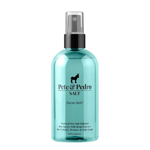 Vista 10 de Pete & Pedro SALT - Spray de sal marina natural para cabello de hombres y mujeres, añade volumen instantáneo, textura, grosor y sujeción ligera