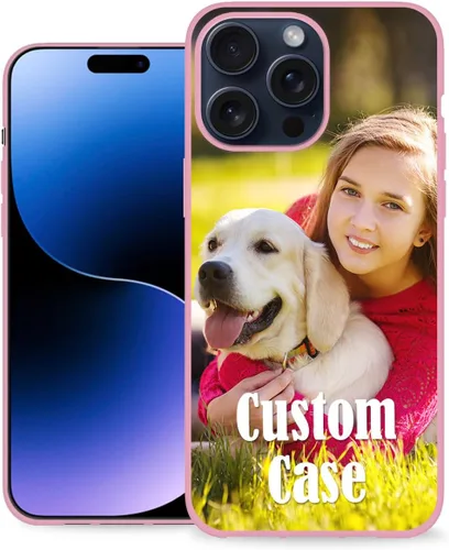Vista 17 de Funda de teléfono personalizada para Apple iPhone 16, 15, 14, 13, 12, 11 Pro Max Plus Mini XR X XS 8 7+ SE 2022 2020 con imagen, logotipo, texto 01