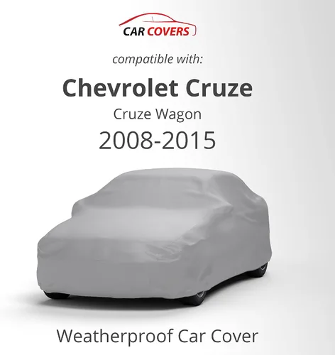 Vista 2 de CarCovers - Funda resistente a la intemperie para automóvil, compatible con Chevrolet Cruze Wagon 2008-2015, cubierta para exteriores, con bloqueo