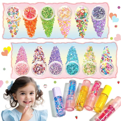 Vista 4 de Kit de fabricación de brillo de labios, todo en uno para hacer tu propio juego de brillo para el cuidado de los labios con base transparente