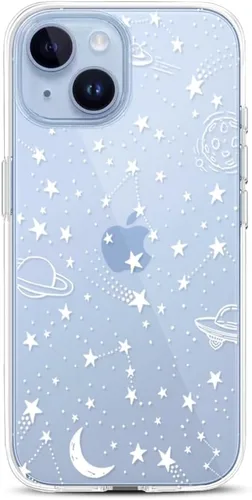 Vista 21 de Compatible con iPhone 15, funda transparente de encaje negro floral a prueba de golpes, parte trasera dura, delgada, bonita funda transparente