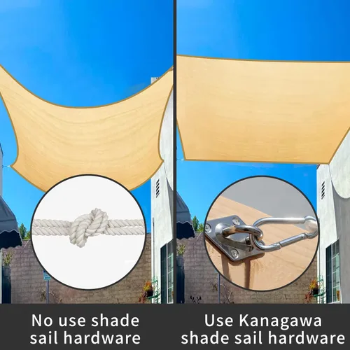 Vista 4 de KANAGAWA Kit de accesorios para toldo de 6 pulgadas para instalación de toldo rectangular triangular, acero inoxidable 304 antioxidante para jardín