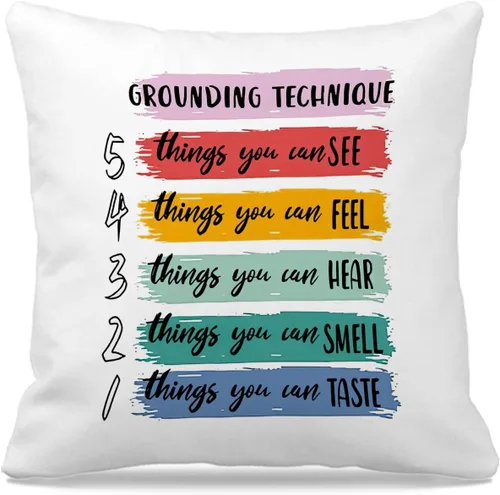 Vista 6 de Nogrit Fundas de almohada inspiradoras de 18 x 18 pulgadas, regalos para mujeres y hombres, regalos de aliento y motivacionales, por si acaso nadie