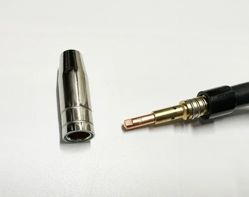 Vista 2 de Pistola de soldadura Mig de 180 A compatible con soldadores profesionales MP Titanium Unlimited 200/170/140 (pistola MIG de 10 pies)