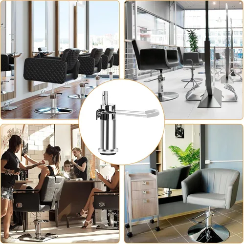 Vista 5 de Bomba hidráulica de repuesto para silla de peluquería, para bar, salón de belleza, peluquería, altura ajustable, capacidad de peso de 440