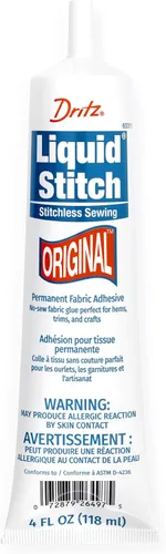 Vista 4 de Dritz Liquid Stitch Fabric Mender, 1.69 onzas líquidas, transparente