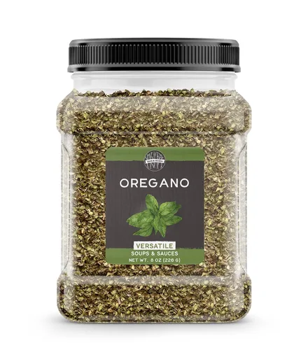 Vista 6 de Birch & Meadow Orégano, 12.8 oz, ingrediente versátil, rico sabor, hojas secas