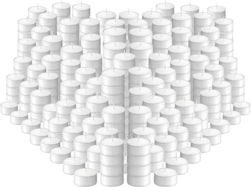 Vista 7 de BOLSIUS Bullk - Velas de té – 200 unidades, velas de té de larga duración sin perfume con mechas de algodón y 4 horas de combustión – Velas de cera