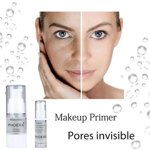 Vista 2 de PHOERA - Paquete de 2 imprimaciones para maquillaje facial, encogimiento de poros, arrugas que eliminan las líneas finas, hidratación, Clean