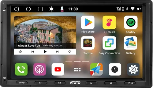 Vista 10 de ATOTO S8 Gen4 9 pulgadas QLED Android Doble DIN Estéreo para coche, CarPlay inalámbrico y Android Auto, 4G LTE, 4GB+64GB, DriveChat AI, Hi‑Fi DSP/4V