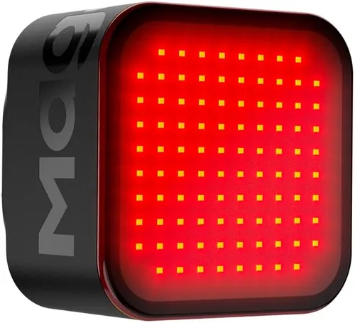 Vista 10 de Magene L308 Luz trasera inteligente para bicicleta, altamente personalizable, luz trasera de bicicleta ligera Bluetooth sin cable de carga, 96 luces