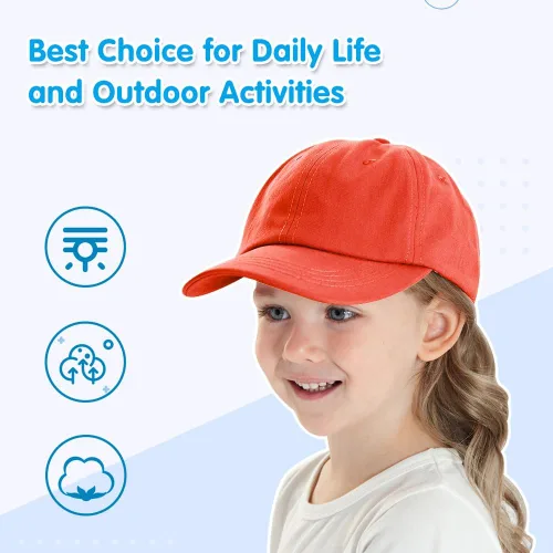Vista 48 de Peecabe Gorra de béisbol para niños pequeños, unisex, de algodón, ajustable, para bebés, niños, gorra de béisbol para niñas de 1 a 5 años