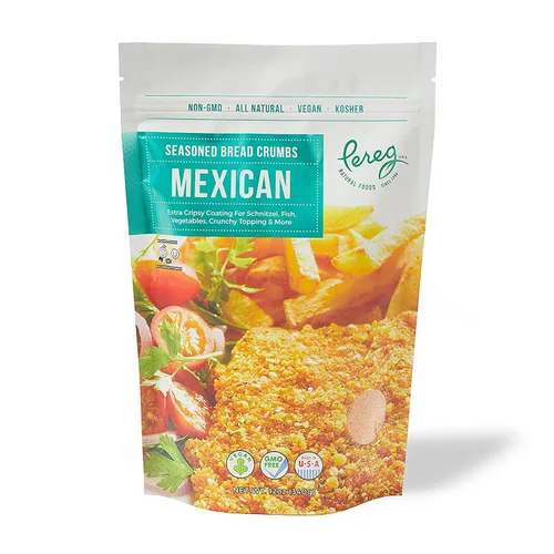 Vista 2 de Pereg Migas de pan mexicano (12 onzas x 6 unidades) – Migas de pan sazonadas con sabor mexicano – Migas de pan para revestimiento y relleno