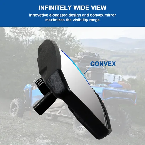 Vista 3 de SAUTVS Espejo retrovisor para Can-Am Commander Defender Trail, espejo central convexo ajustable para accesorios Can am Commander Defender Maverick