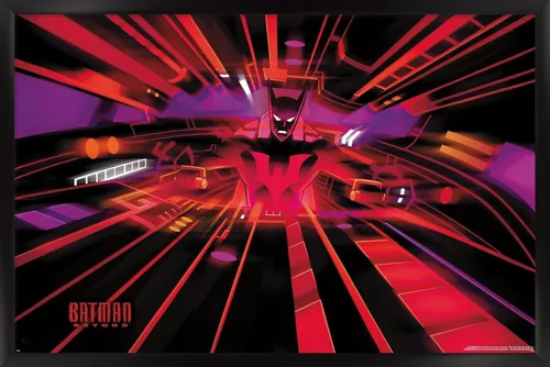 Vista 8 de Trends International DC Comics TV Batman Beyond - Póster de pared de bañera, 22.4 pulgadas de largo x 14.7 pulgadas, versión enmarcada en madera