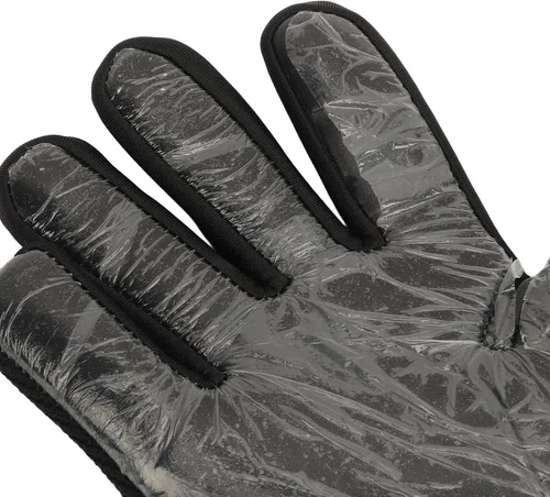 Vista 7 de Qiilu Guantes de fútbol de látex para portero de fútbol, guantes de portero para competición de fútbol, látex negro transpirable, guantes de portero
