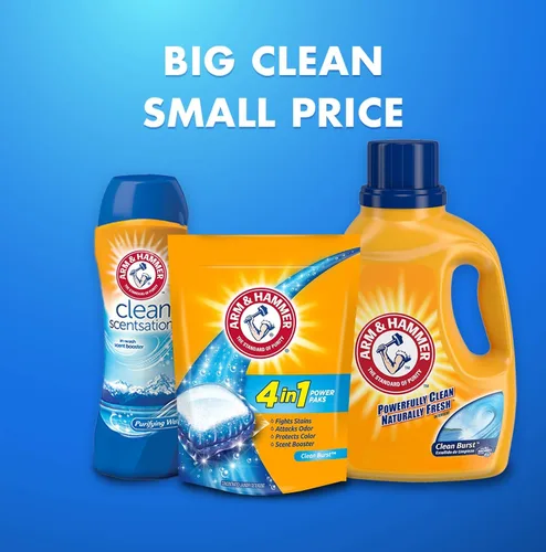 Vista 7 de Arm & Hammer Paquetes de detergente 4 en 1, fresco, 58 unidades (paquete de 4)