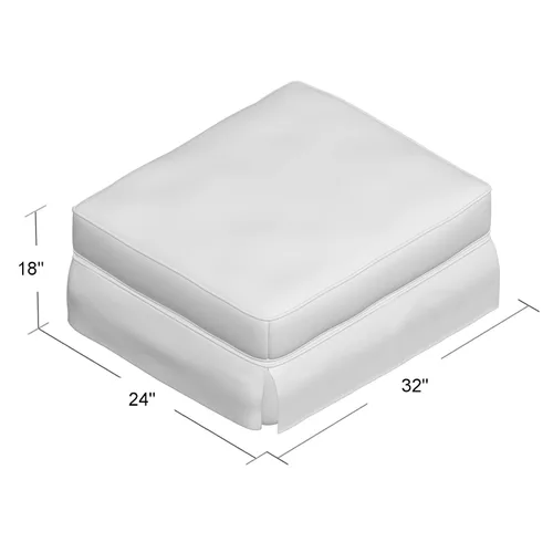 Vista 3 de Sunset Trading Horizon Ottoman, configurable, azul marino