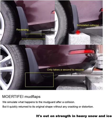 Vista 6 de 1 juego de guardabarros para coche, guardabarros de barro compatibles con Chrysler 300 2011-2014