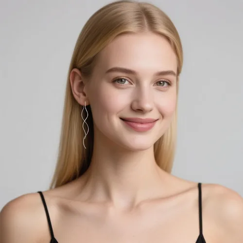 Vista 3 de Reffeer Pendientes sólidos de plata de ley 925 con borla curvada doble lineal para mujeres y adolescentes