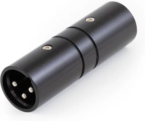 Vista 4 de SIRS-E Adaptador de cambiador de género XLR macho a 3 pines XLR macho DMX 30023B (negro) para interfaces ENTTEC, controladores DMX y cables