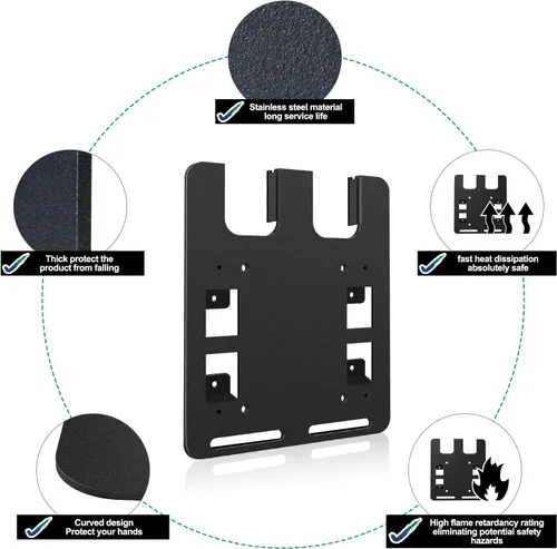 Vista 5 de Soporte de pared para baterías y cargadores Makita, para cargador DC18RC, para batería Makita de 18 V 14.4 V, soporte estable de 2