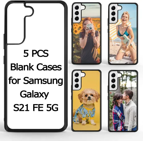 Vista 7 de Funda de teléfono de 5 piezas compatible con Samsung Galaxy S20 FE 5G Sublimación en blanco para Galaxy S20 FE con espacios en blanco imprimibles