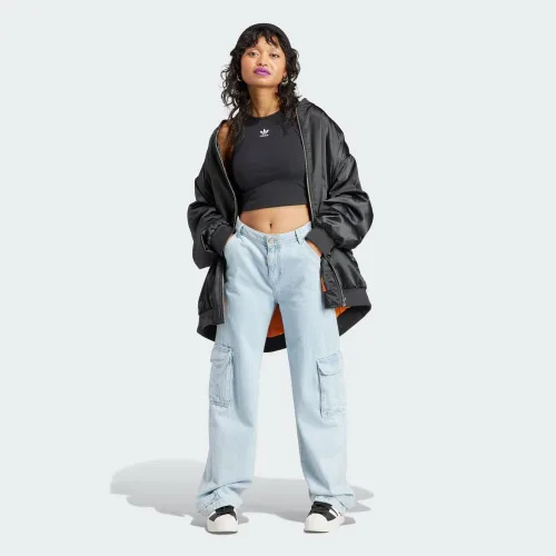 Vista 4 de adidas Originals Camiseta sin mangas acanalada Essentials para mujer