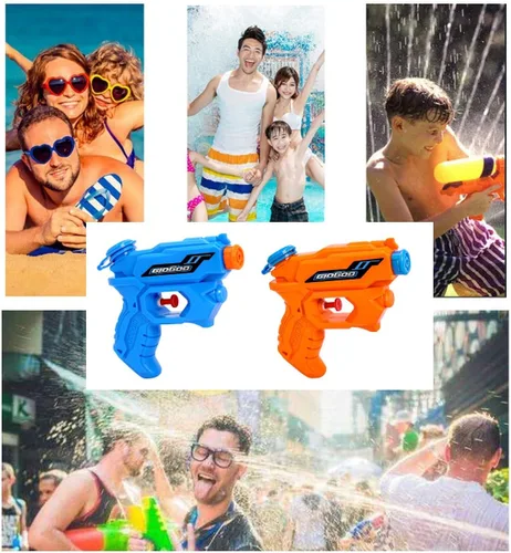 Vista 7 de Pistola de agua para niños, paquete de 2 pistolas de chorro de verano para piscina, playa, juguete de lucha contra el agua, piscina, fiesta, playa