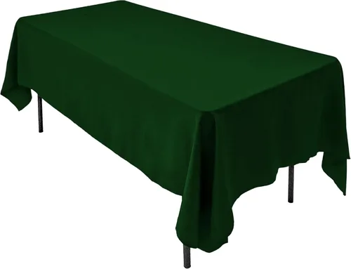 Vista 34 de AK TRADING CO. Mantel rectangular de poliéster de 60 x 102 pulgadas, fabricado en Estados Unidos, resistente a las arrugas, ignífugo, duradero