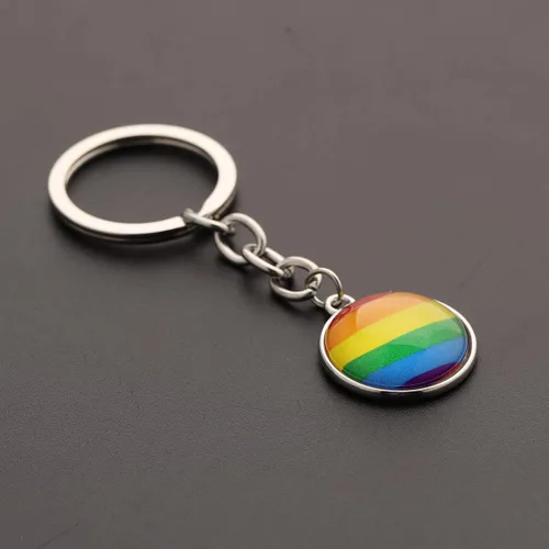 Vista 5 de CHOORO Gay Pride Gift LGBT Llavero Rainbow Pride Llavero LGBT Joyería Bisexual Regalo Orgullo Transgénero Regalo
