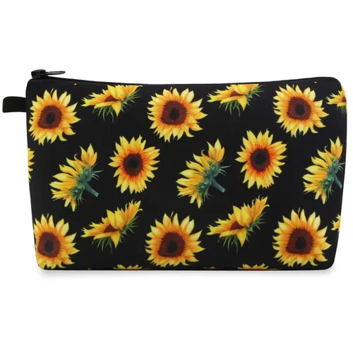 Vista 13 de MAGEFY Bolsa de maquillaje Bolsa de cosméticos, 2 paquetes azul, Lindo