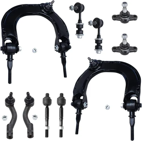 Vista 13 de Detroit Axle - Kit de suspensión delantera de 10 piezas para Jeep 2002-2004
